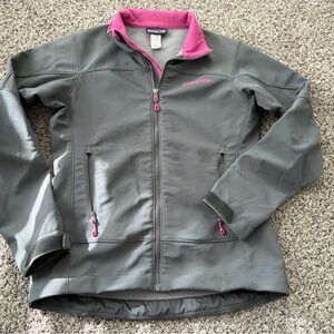 Patagonia Gray and Pink Women's ADZE Ski Jacket
